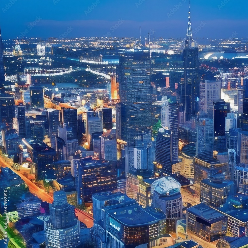 Fototapeta premium skyscrapers city