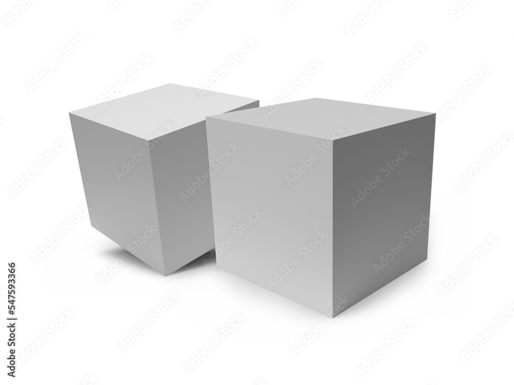 Carton Box Packaging 3D Illustration Mockup Scene Carton Box Packaging 3D Illustration Mockup Scene