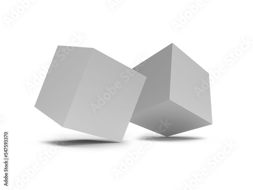 Carton Box Packaging 3D Illustration Mockup Scene