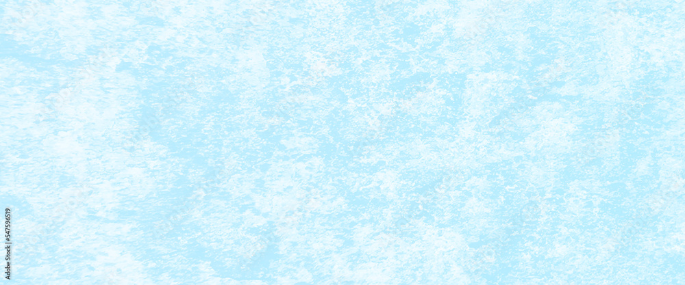 Abstract white blue winter background with space for text or image, blue watercolor background hand-drawn with vintage marbled textured design on cloudy sky blue banner.	
