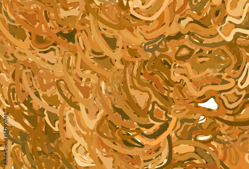 Light Orange vector background with lines.