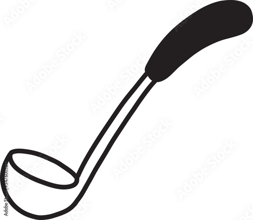Hand Drawn soup scoop illustration