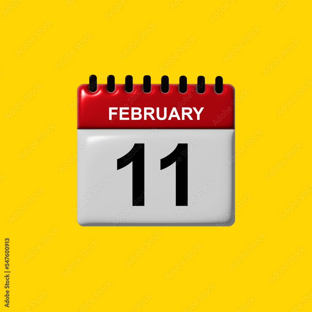 february 3d calendar vector design. february calendar design template. 3d calendar design vector illustration february 3d calendar vector design. february calendar design template. 3d calendar design vector illustration