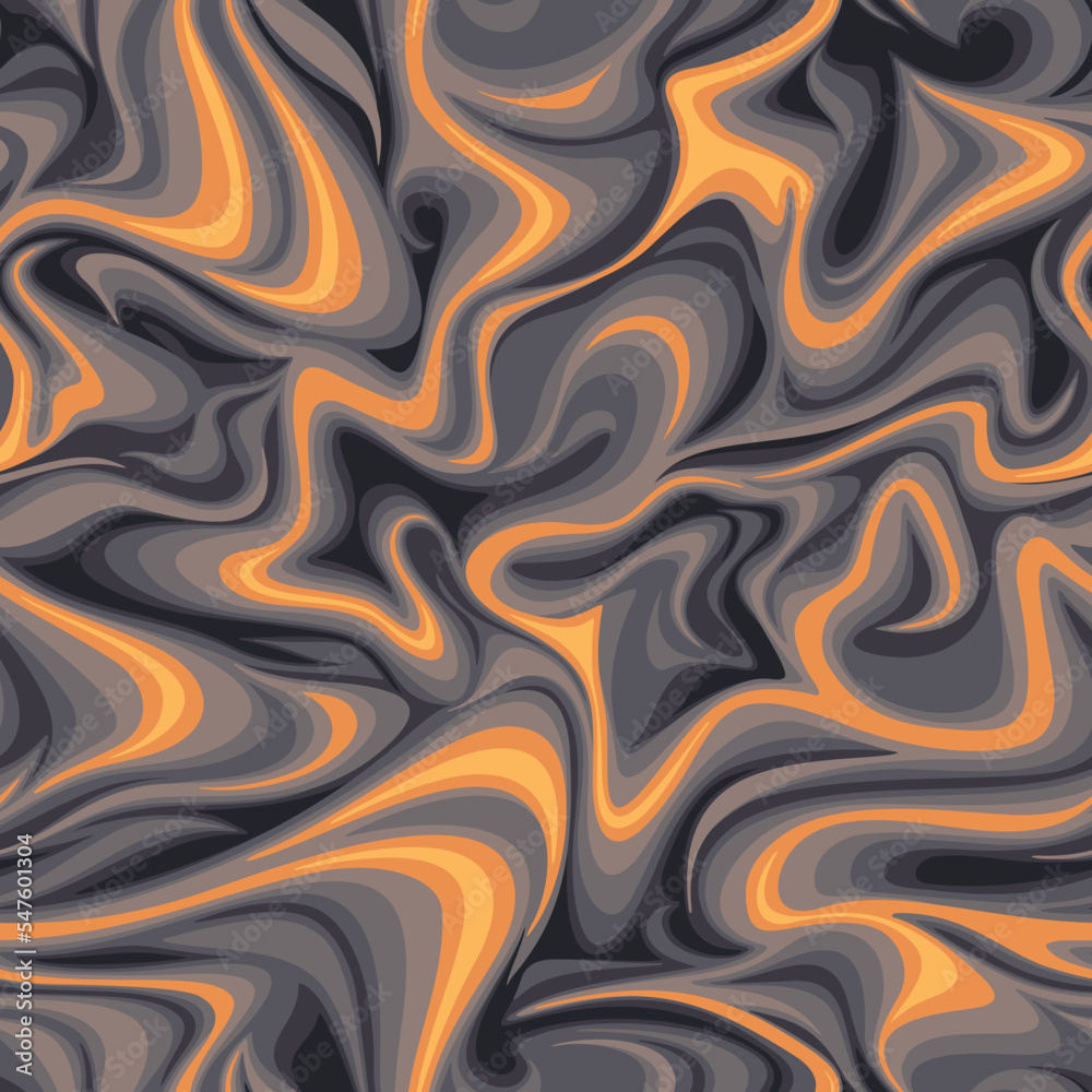 Fototapeta premium Marble texture seamless pattern. Abstract modern endless curve camo ornament for fabric and fashion textile print. Vector background.