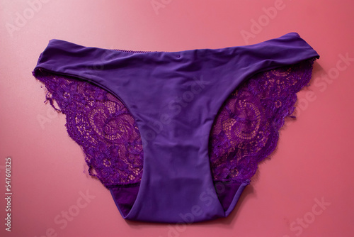 Sexy purple seamless smooth floral lace luxury elegant women brief panty 
