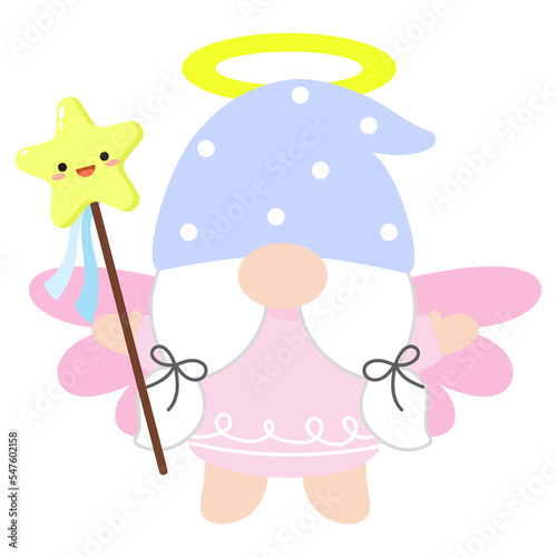 Gnomes Angel watercolor Clipart