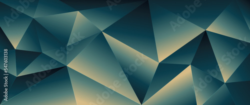 Abstract blue color polygon, triangles background. Crystal texture. Vector illustration