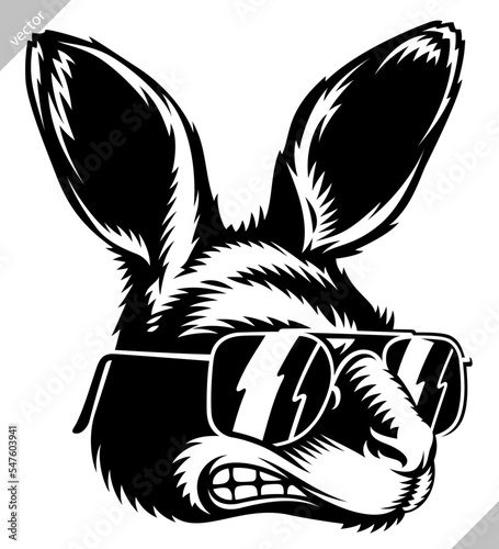 Vintage engrave isolated dressed fashion kangaroo set illustration costume cut ink sketch. Wild wallaroo pet background line glasses hipster biker wallaby vector art