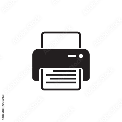 printer machine icon logo vector design template