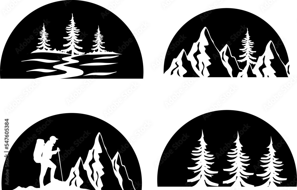 Obraz premium Mountain camping