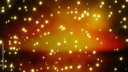 Abstract christmas background, Gold light particles background © Tilak