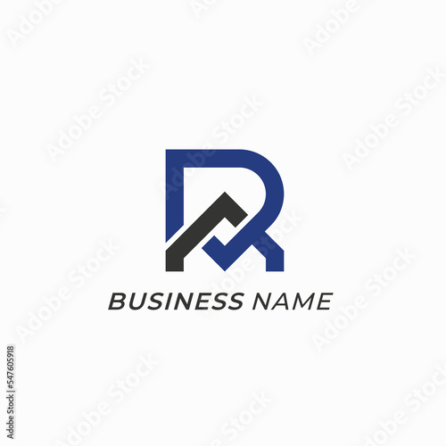 Free Download design logo creative roof and letter R - GFXLoad