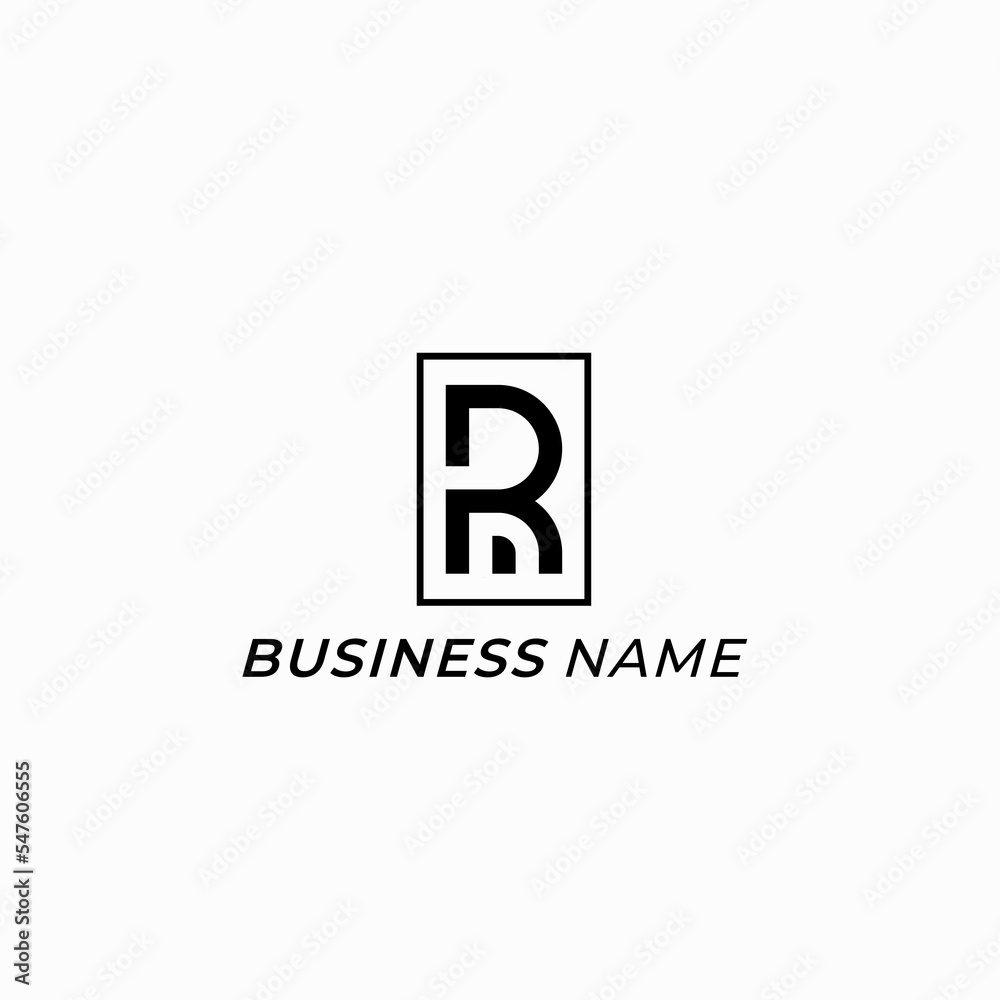 Fototapeta premium design logo combine letter R and letter M