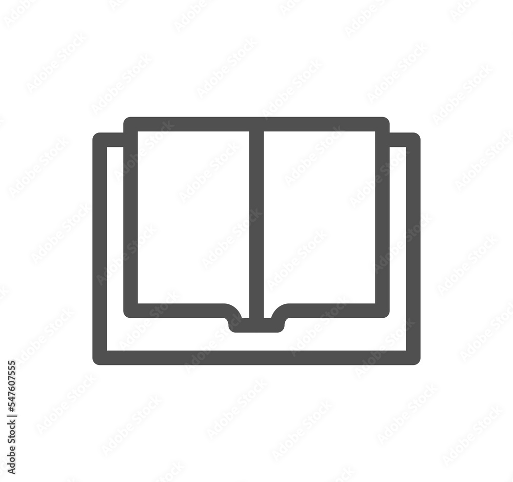 Book and learning icon outline and linear symbol.
Book and learning icon outline and linear symbol.
