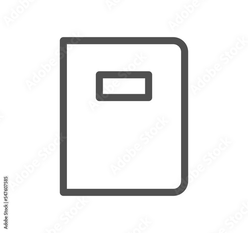 Book and learning icon outline and linear symbol.   © PaleStudio