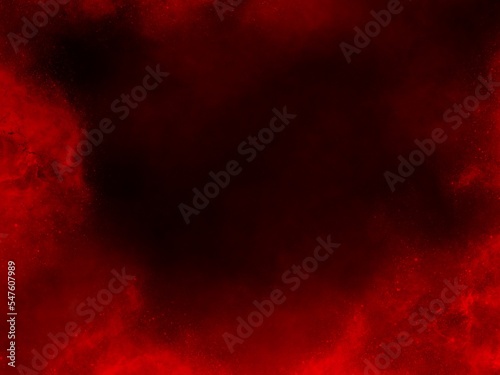 Fog and red waves in dark background.