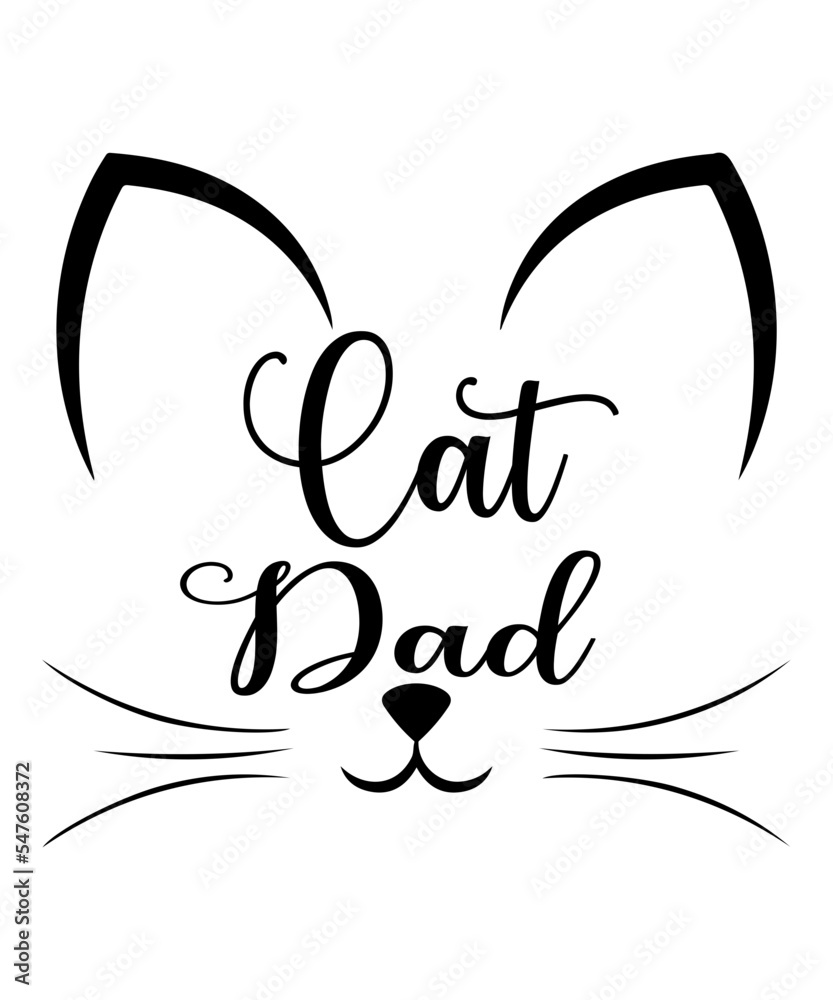 Obraz premium Cat t shirt, mug design