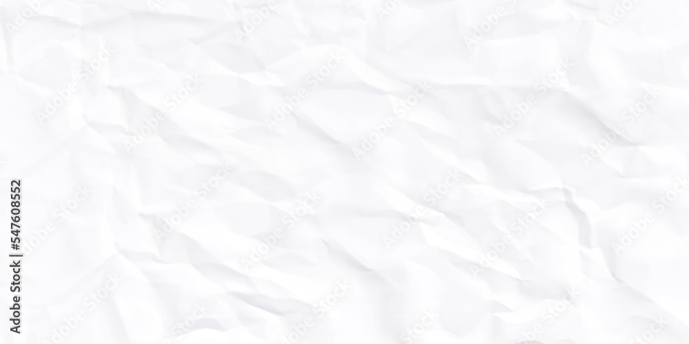 Texture of crumpled paper. Crumpled white paper texture pattern. Vector illustration.