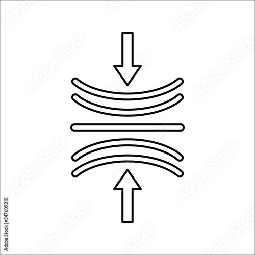 Resilience icon. Elastic material sign. Quality design element. vector illustration on white background.