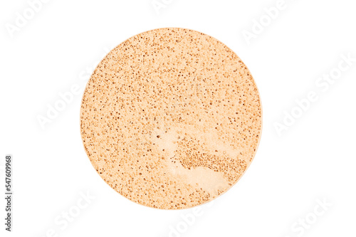 cushion cosmetic, texture sponge powder cream isolated on white background