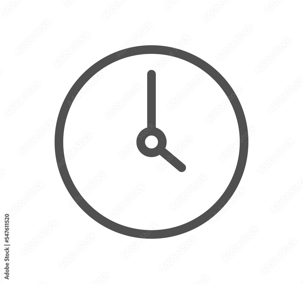 Timer and clock icon outline and linear symbol.
Timer and clock icon outline and linear symbol.