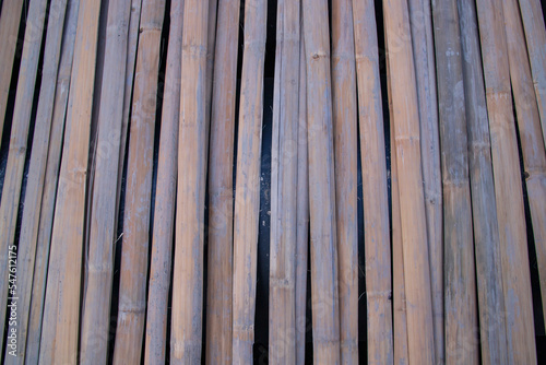 Dirty dry bark bamboo wood texture background for weaving handcraft
