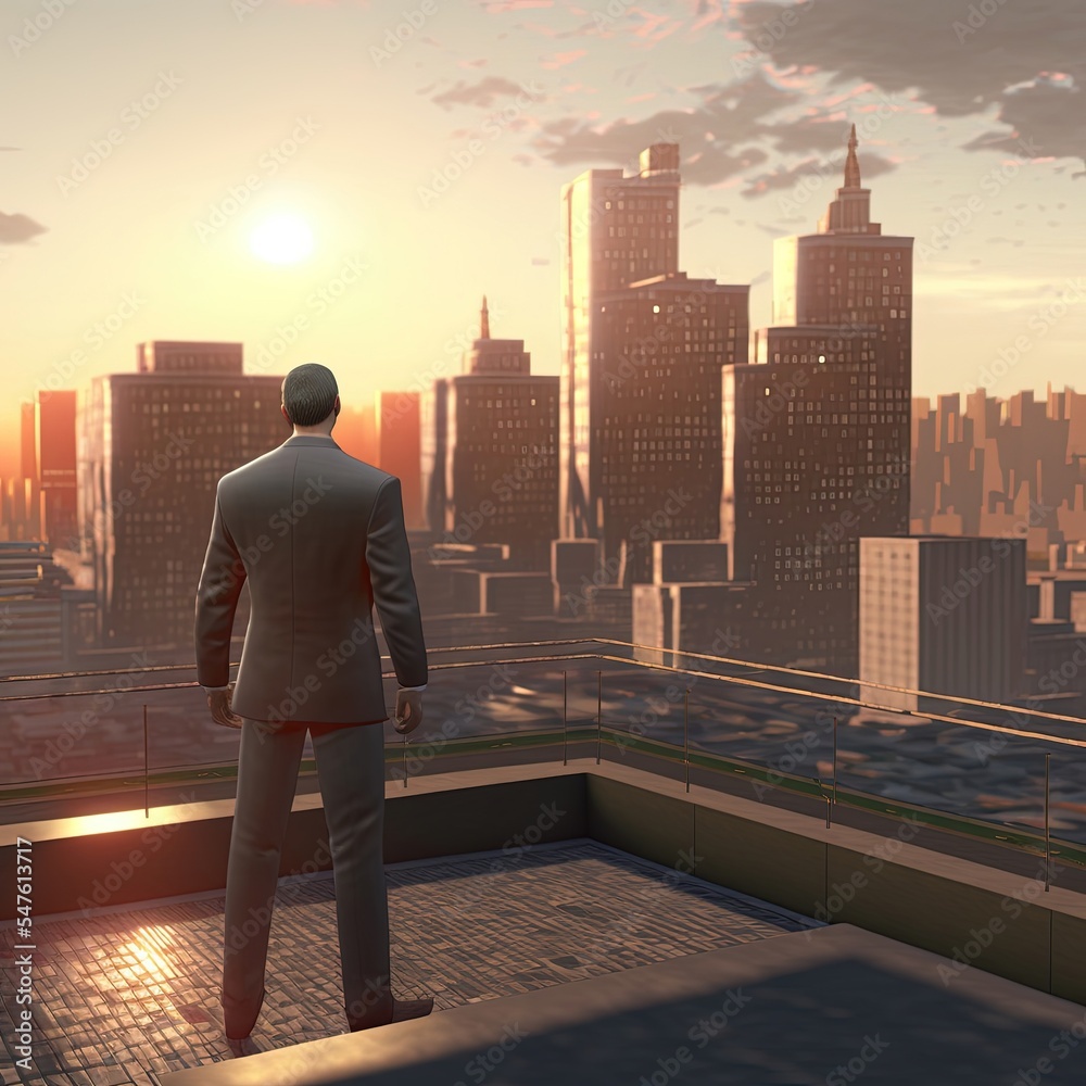 Illustration about businessman with cityscape. Made by AI. Ultra high resolution. Illustration about businessman with cityscape. Made by AI. Ultra high resolution.