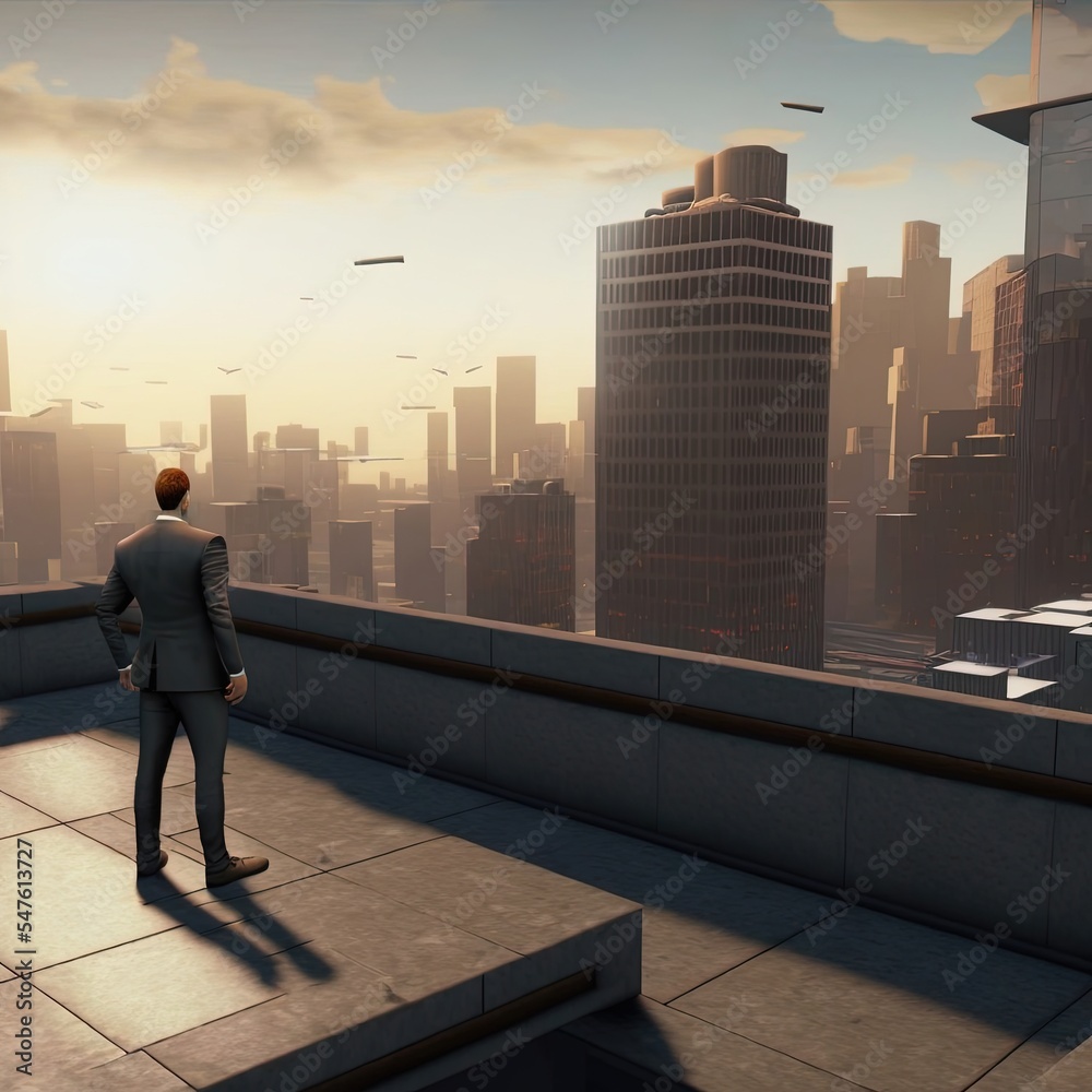 Illustration about businessman with cityscape. Made by AI. Ultra high resolution. Illustration about businessman with cityscape. Made by AI. Ultra high resolution.