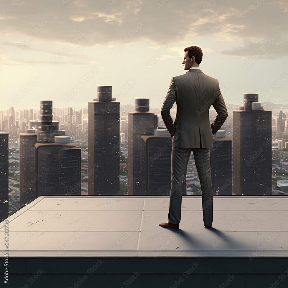 Illustration about businessman with cityscape. Made by AI. Ultra high resolution. Illustration about businessman with cityscape. Made by AI. Ultra high resolution.