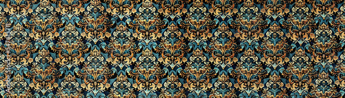 Colorful wallpaper brocade pattern