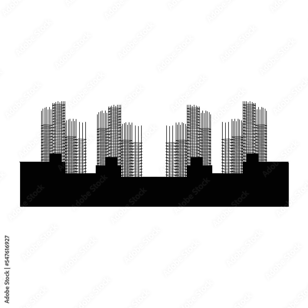 cast concrete icon silhouette illustration, a simple flat design