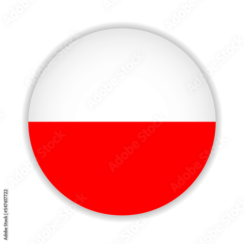 Free Download Round flag of Poland. Vector Illustration. - GFXLoad