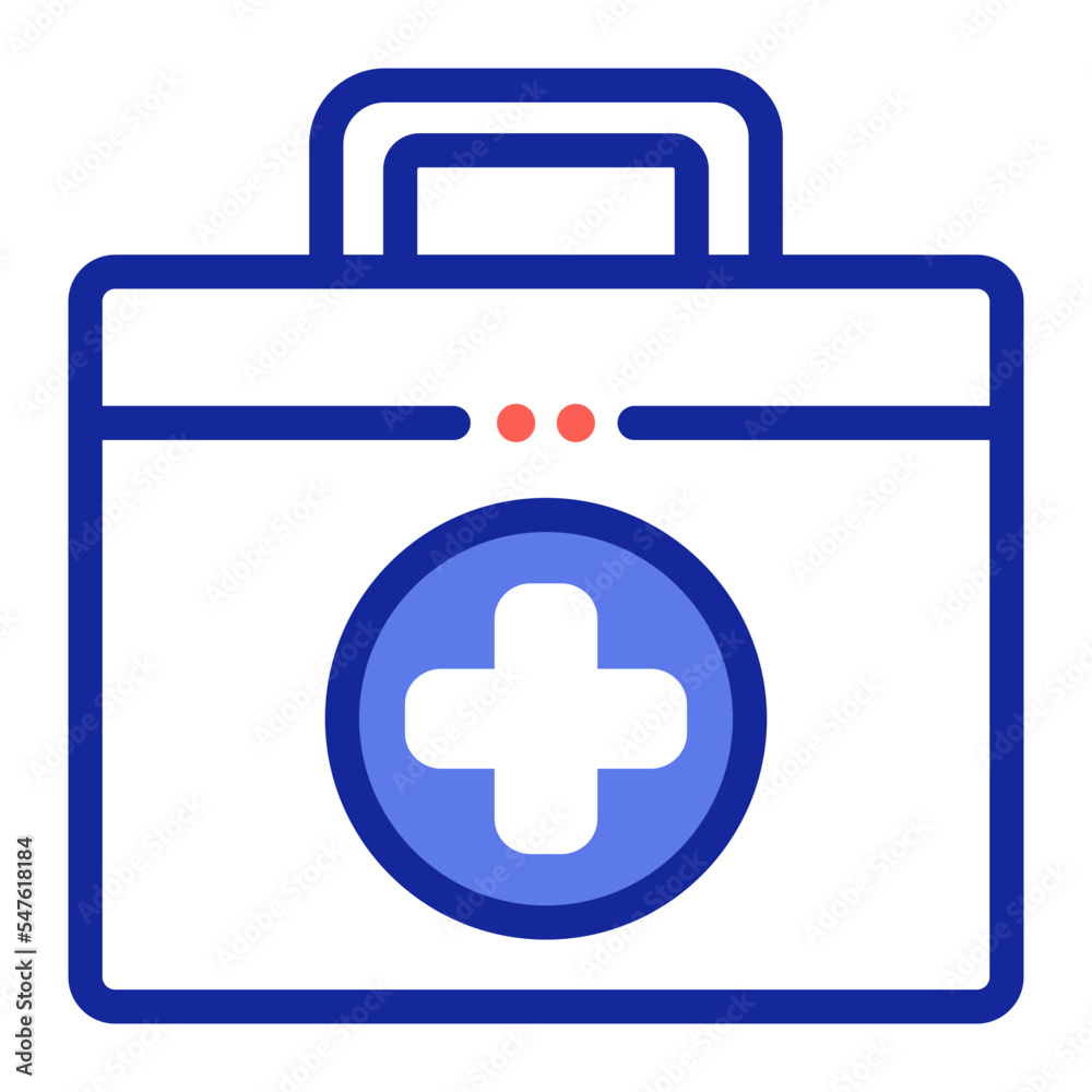 Obraz premium first aid kit box icon