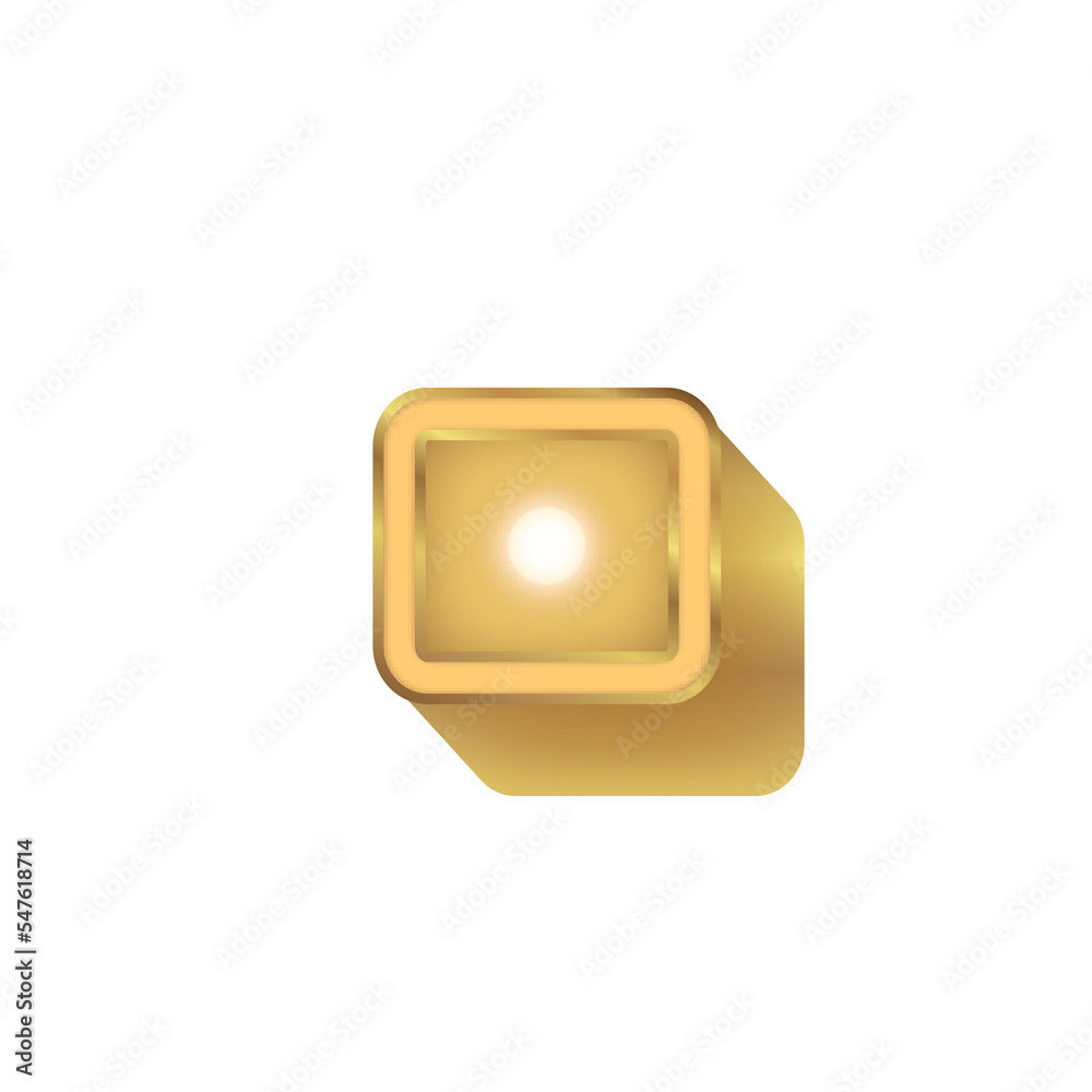 02 Alphabet Gold Bulb Light Symbol Dot Full Stop 02 Alphabet Gold Bulb Light Symbol Dot Full Stop