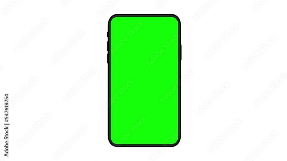 Swipe action animation on smartphone screen (mockup for chromakey use) Swipe action animation on smartphone screen (mockup for chromakey use)