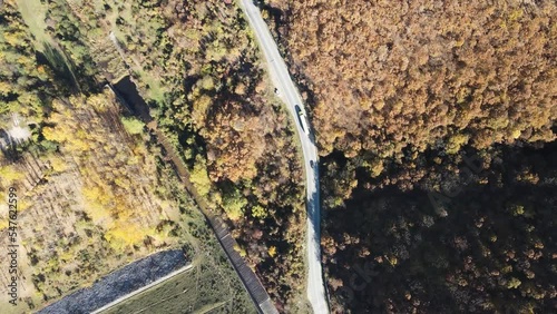 Aerial view of Balkan Mountains near Vitinya Pass, Sofia Region, Bulgaria
 photo