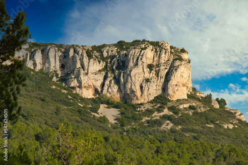 Landschaft in den Alpilles in Südfrankreich