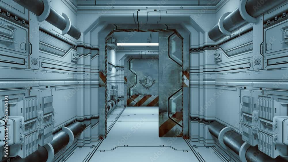 Fantastic space base and its infrastructure