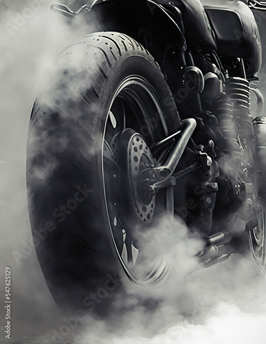 Motorcycle burnout