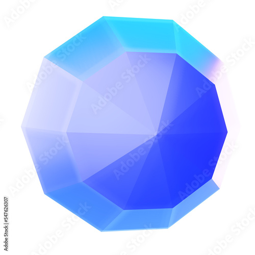 3d holographic colorful glass morphism sphere png element. Cold purple color light effect.