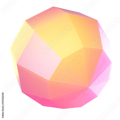 3d holographic colorful glass morphism sphere png element. Peach color light effect.