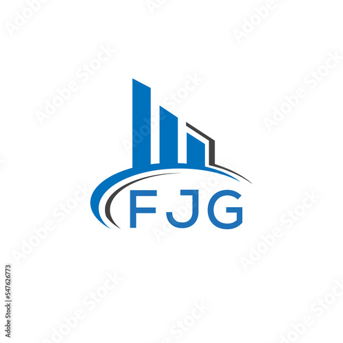 FJG letter logo. FJG blue image. FJG Monogram logo design for entrepreneur and business. FJG best icon.	
 photo