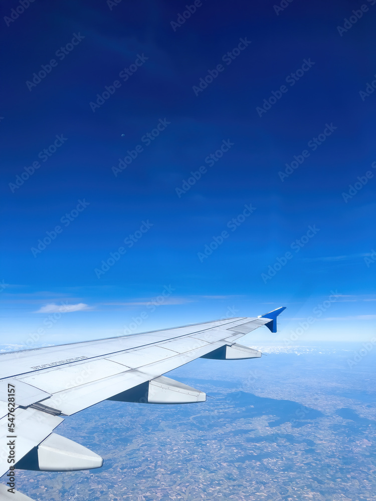 View from airplane a320 window in bangkok thailand View from airplane a320 window in bangkok thailand