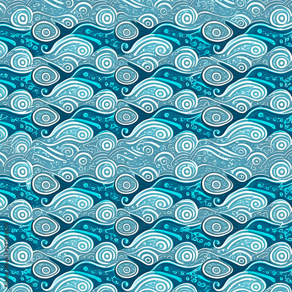 ditsy wave pattern