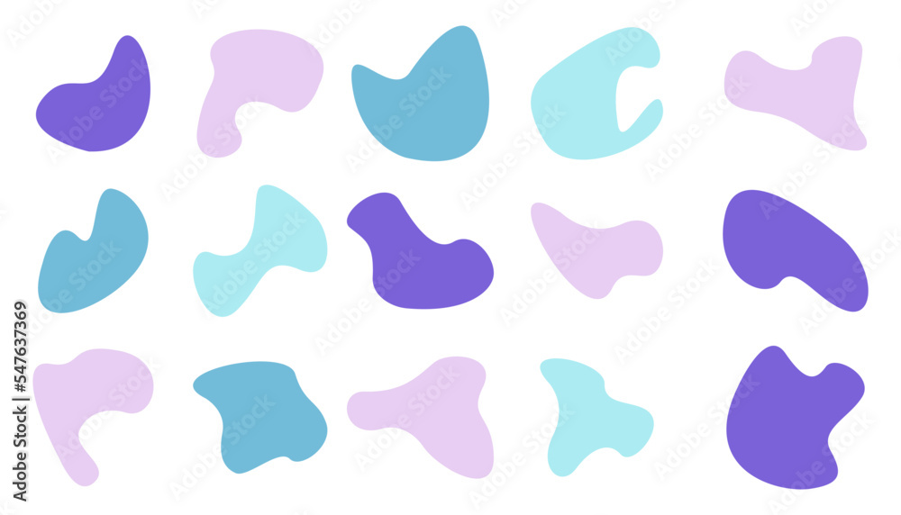 Colorful abstract blob shape set collection on white background. Vector illustration. EPS 10. Colorful abstract blob shape set collection on white background. Vector illustration. EPS 10.