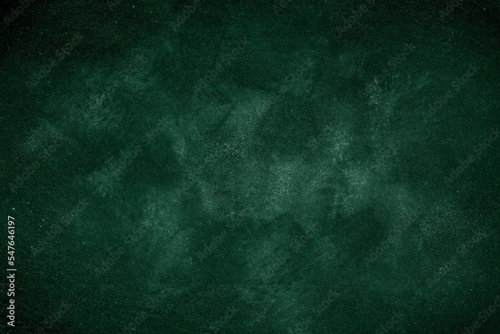 Green Chalkboard. Chalk texture school board display for background. chalk traces erased with copy space for add text or graphic design. Backdrop of Education concepts