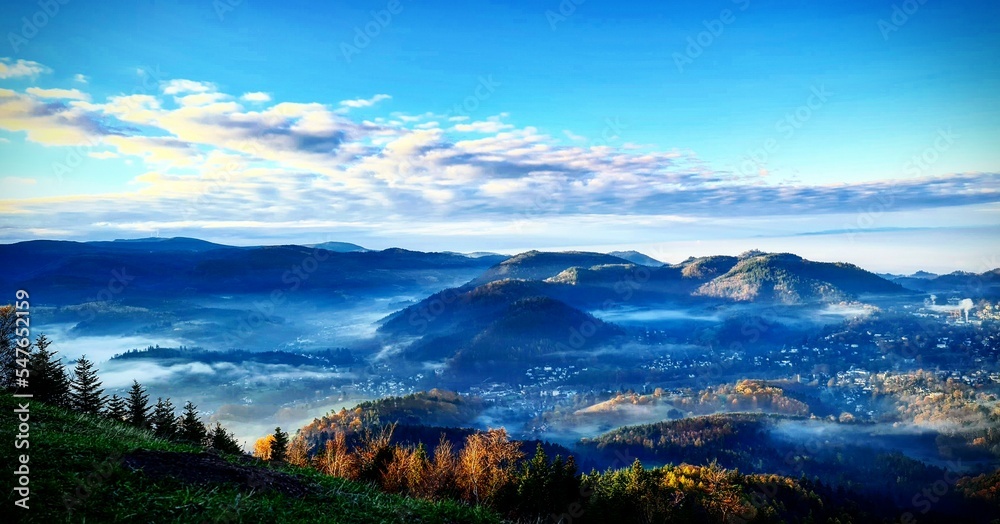 sunrise over the mountains