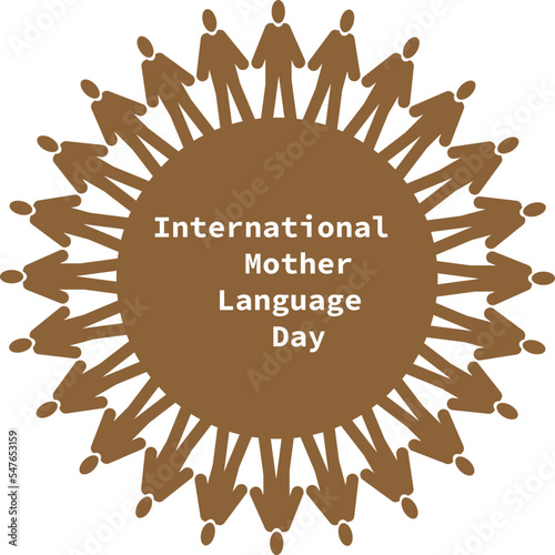 Mother language day, celebrating mother language day symbol