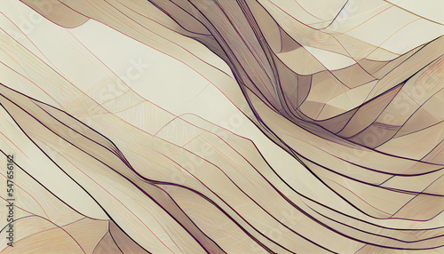 Abstraction. Beige-gray lines form the structure of the composition.