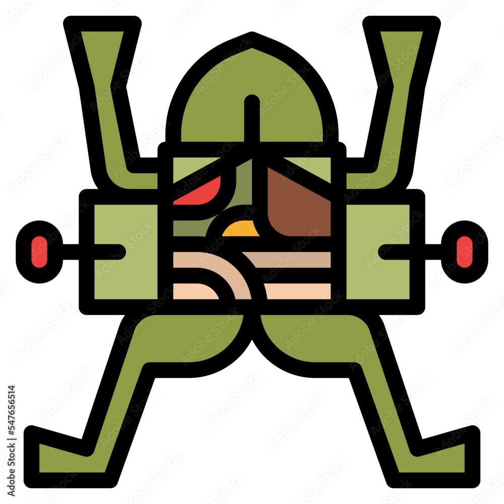 Εκτύπωση καμβά dissect frog biology science icon